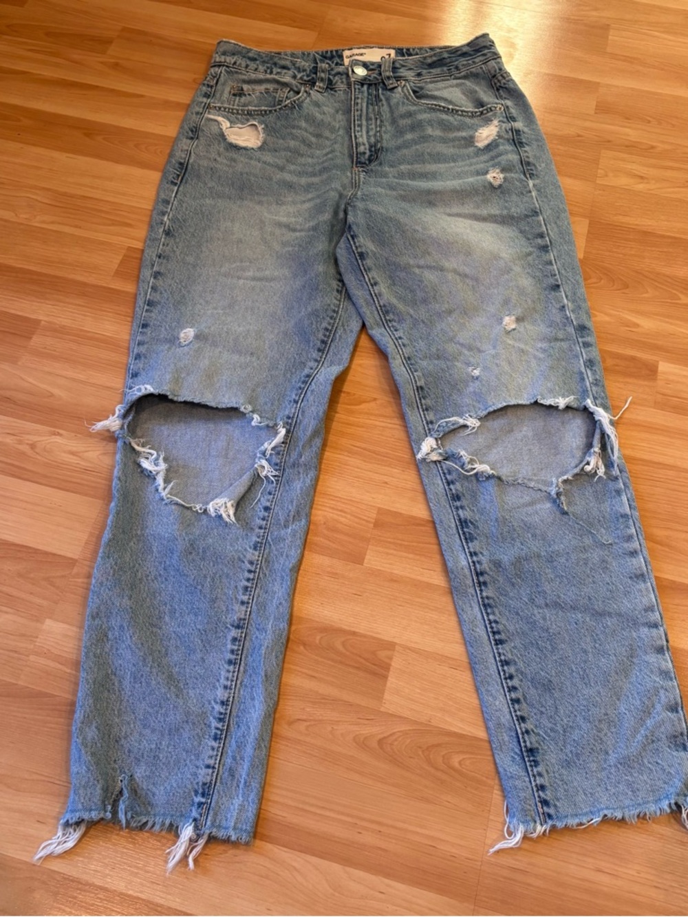 Garage Light Blue Distressed Denim‎ Jeans